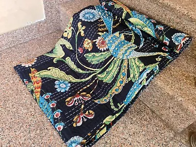 USA Queen Handmade Cotton Kantha Quilts Bedspread Throw Vintage Kantha Gudari • $44.27