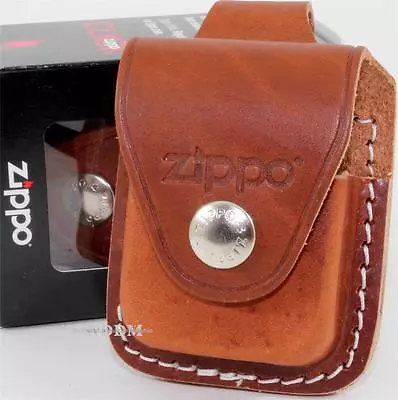 Zippo Brown Genuine Leather Lighter Pouch/Case/Holder Belt Loop Sheath • $18.95