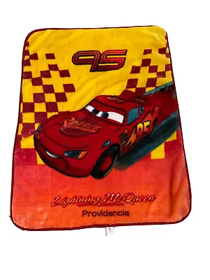 Disney Pixar CARS Providencia Throw Blanket RARE 42x54” Lightning McQueen HTF • $29.99