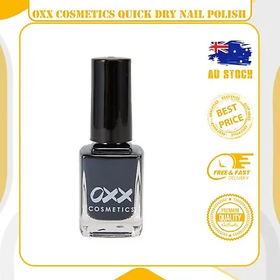 OXX Nail Polish BLACK 12ml - Free Shipping - Black Quick Dry Nail Polish • $4.75