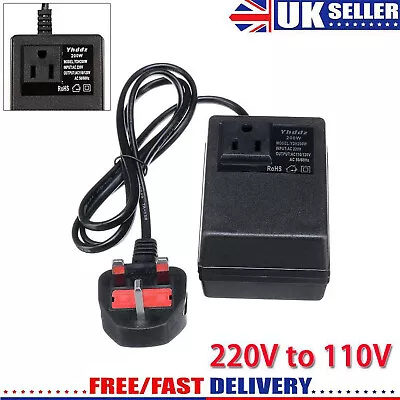 220V To 110V Travel Power Supply Step Down Voltage Transformer Converter UK Plug • £13.79