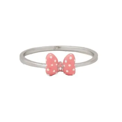 Pura Vida Silver Disney Minnie Mouse Bow Enamel Ring - Brass Rhodium Plating • $17.59