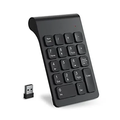  Wireless Number Pad 2.4G Numeric Keypad Numpad With USB Receiver 18 Keys  • $25.24