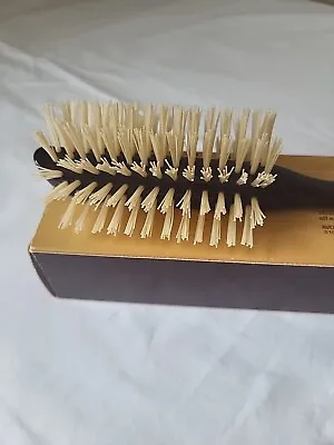 Vintage Avon Brown Half Round 8  Nylon Bristle Brush Hairbrush New In Box • $105