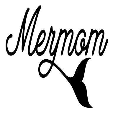 Mermom Mermaid Vinyl Decal Sticker For Home Cup Mug Glass Car Wall Decor A922 • $2.50