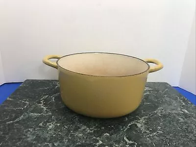 VTG Descoware Cast Iron Enamel Dutch Oven 8 Inch Pot Belgium FE 2-C 6 O • $50