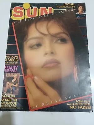 Sun Magazine 1988 Marilyn Monroe Poster Sophia Loren Poonam MJ Mega Rare India • $915.63