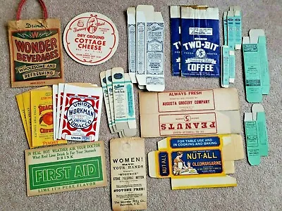 Vintage Grocery Packaging NOS  • $75