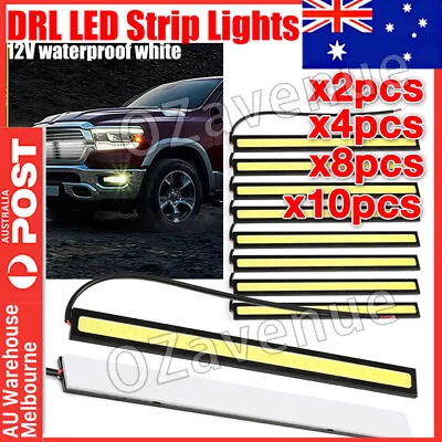 10X 12V Waterproof White DRL LED Strip Lights Bars Camping Caravan Boat Car COB • $6.59