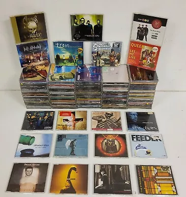 147 X Rock Singles CD JobLot - Santana Train Queen Aerosmith Def Leppard U2 55 • $25.25