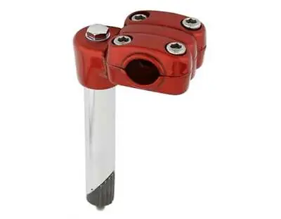 Vintage 4  Long Alloy Bmx Style Bicycle Stem (quill Diameter 21.1mm) In Red. • $28.99