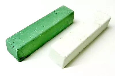$27.61 • Buy Green & White Rouge Jewelry Polish For White Metals Jewelers Rouge 2 Bars 5oz Ea