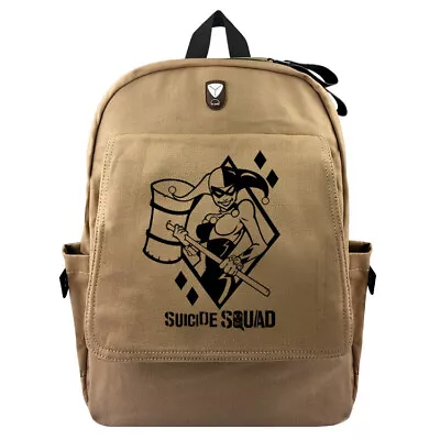 Suicide Squad Harley Quinn Backpack Schoolbag Canvas Travel  Knapsack Cos Gift A • $59.06