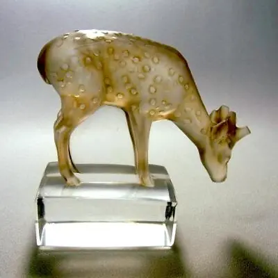 R. Lalique  Dime  Sepia Patine Art Glass Sculpture Figurine Antique1929 • £506.73