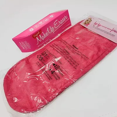 Original Pink Make Up Eraser Cloth Antibacterial Reusable New In Box • $9.95