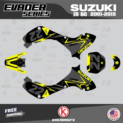 $144.77 • Buy Graphics Kit For SUZUKI JR80 (2001-2015) JR 80  EVADER-yellow