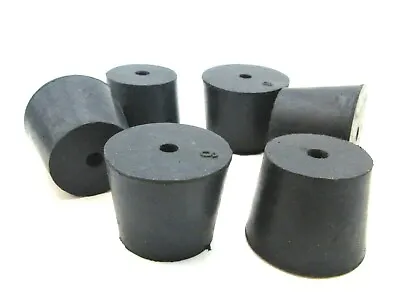 #6 Solid Rubber Stoppers  Lab Tapered Plug Bung  1 Hole  Fits 1 1/32  To 1 1/4  • $26.50