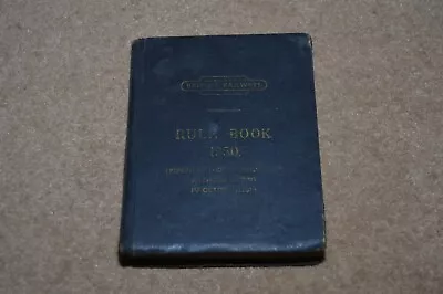 BRITISH RAILWAYS Rule Book 1950 • £2.99