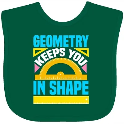 Inktastic Geometry Math Geek Funny School Baby Bib Nerd Pi Day Back Clothing Hws • $14.99