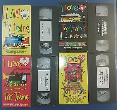 I Love Toy Trains Vintage Kids VHS Lot Of 4 • $22