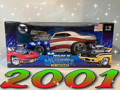 Muscle Machines 1/18 Scale 1969 Chevy Camaro - Stars & Stripes • $50