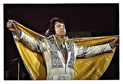 Elvis Presley Color Concert (cape) Photograph #3 - Atlantaga - July 3 1973     • $3.79