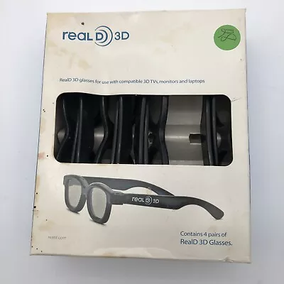 Real D 3D 4 Pair Glasses For Use With Compatible 3D TV Monitors And Laptops • $4.99