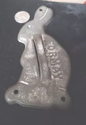Vintage Formay Shortening 6  Easter Bunny Rabbit Tin Cookie Cutter Advertising   • $12.99