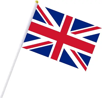 Union Jack Hand Held Flag 5.5 × 8.2 Inch 15 Pcs UK Stick Flags Mini Flags Doubl • $7.05