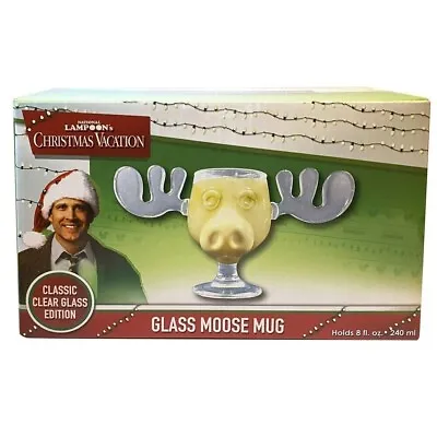 National Lampoon's 8oz Glass Christmas Vacation Moose Mug RARE Eggnog • $59.99