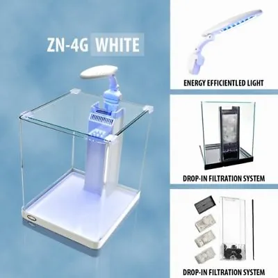 Zen Nano Glass Aquarium ZN-4g Saltwater Or Freshwater Mini Fish Tank • $129.99