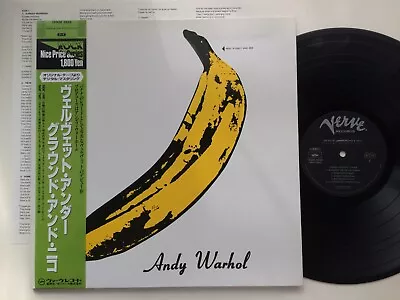  THE VELVET UNDERGROUND & NICO  W/OBI  JAPAN PRESS VERVE 18MM 0526 Andy Warhol • $199.99