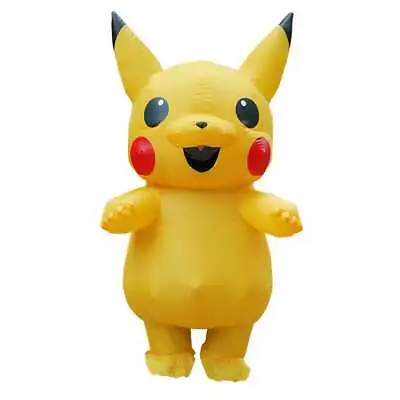 US SELLER Adult Child Pikachu Inflatable Costume Cosplay Halloween • $39.98