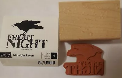 Stampin Up RARE NEW MIDNIGHT RAVEN Halloween Fright Night Blackbird + BONUS • $7.98