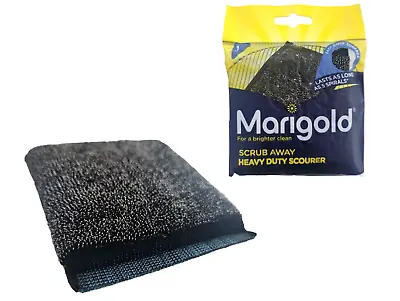 Marigold Scrub Away Heavy Duty Scourer Long Lasting For Pots Pans Grills BBQ • £3.39