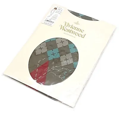 Vivienne Westwood Argyle Pattern Tights SizeM Khaki 34 Denier Genuine Japan Made • $54