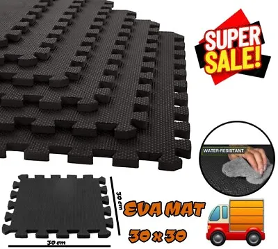 £10.99 • Buy 10 Large Soft Foam EVA Floor Mat Jigsaw Tiles Interlocking Garden Play Room Mats