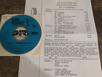 Mike + The Mechanics King Biscuit Flower Hour 1 Cd Live Radio Show 6/4/89 • $30
