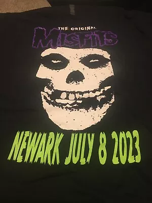 2023 The Original MISFITS Newark NJ Prudential Center T-Shirt 2XL Danzig Tour • £68.86