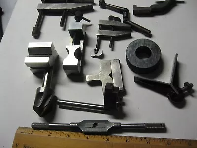 Vintage Lot Machinist Parallel Clamps Setup Block Tool Drill Plus More LOOK! • $39