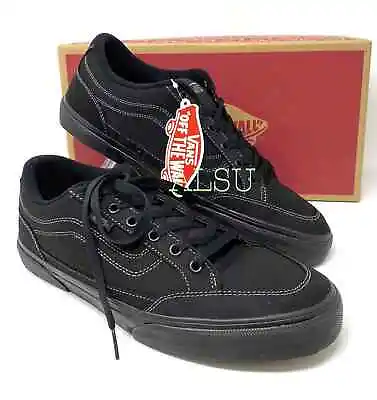 VANS Men’s Bearcat Canvas Black Sneakers All Sizes Shoes Classic SB VN000DT2186 • $49.99