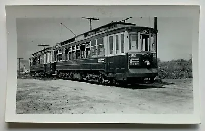 Vintage Photo Snapshot Baltimore Transit Co Trolley Streetcar #5182 Rt 26 Sign • $6.99