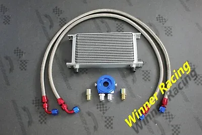 Universal Oil Cooler Relocation Kit 19 Row An 10 Fittings W/adaptor Mocal Style • $175