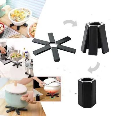 £4.61 • Buy Placemat Foldable Silicone Trivet Mat Folding Heat Insulation Pad