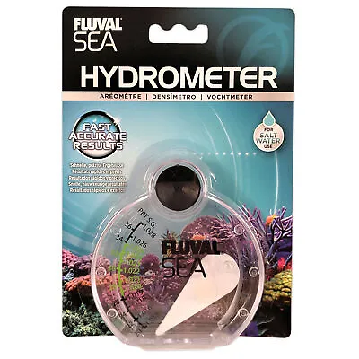 Fluval Sea Salt Hydrometer Marine Saltwater Salinity Fish Tank  14356 • £8.99