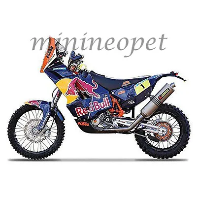 Bburago 18-51071 Red Bull Ktm Racing 450 Rally Bike #1 1/18 Dakar Rally Blue • $14.97