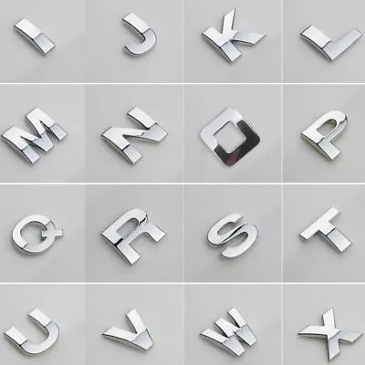 40pcs Car Auto Chrome Digital Alphabet Emblem Metal 3D Letters DIY Car Stickers  • $7.88