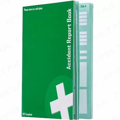 £6 • Buy ACCIDENT REPORT BOOK HSE Compliant GDPR Data Protection 1998 RIDDOR 20 Page A5