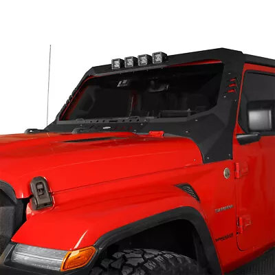 Fit 18-24 Jeep Wrangler JL & Gladiator JT Windshield Frame Roof Visor Cowl Amor • $549.79