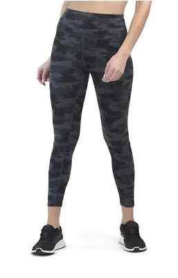 Women's BALANCE COLLECTION ECLIPSE PRINT POCKET LEGGINGS CAMO BLACK S M L XL • $28.99